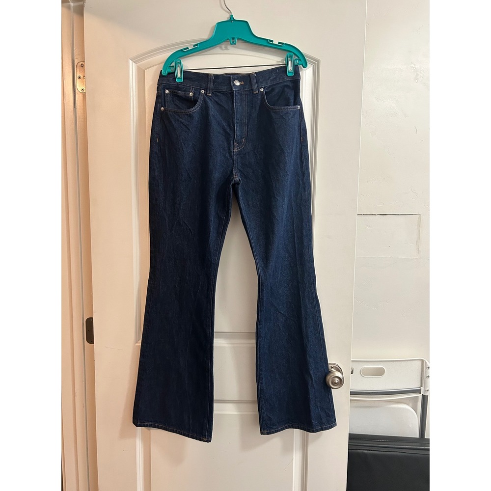 Madewell The Vintage Flare Jean Dark Indigo High Rise Denim Pants Womens 29 - Picture 2 of 13